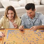 2000 Pieces Bamboo Jigsaw Puzzle Board Table - Puzzle Board with 4 Drawers and Cover Mat, 41" x 30" Jigsaw Puzzle Table for Puzzle Storage, Puzzle Accessories, Portable Puzzle Tables for Adults, Kids by xinyoec