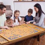 2000 Pieces Bamboo Jigsaw Puzzle Board Table - Puzzle Board with 4 Drawers and Cover Mat, 41" x 30" Jigsaw Puzzle Table for Puzzle Storage, Puzzle Accessories, Portable Puzzle Tables for Adults, Kids by xinyoec