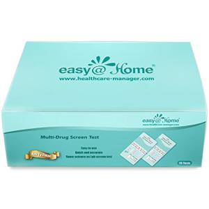 200 Pack Easy@Home 5 Panel Instant Drug Test Kits - Testing Marijuana (THC), COC, OPI 2000, AMP, BZO - Urine Dip Drug Testing - #EDOAP-754 from Easy@Home