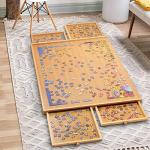 2000 Pieces Bamboo Jigsaw Puzzle Board Table - Puzzle Board with 4 Drawers and Cover Mat, 41" x 30" Jigsaw Puzzle Table for Puzzle Storage, Puzzle Accessories, Portable Puzzle Tables for Adults, Kids by xinyoec