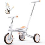 BUBAVAN Toddler Bike,Tricycles for 1-3 Year Olds,Toddler Bike with Push Handle,Toddler Tricycle,Gifts&Toys for 1 Year Old Girls&Boys,Kids Trike with Adjustable Seat&Removable Pedals (Orange) by BUBAVAN