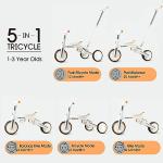 BUBAVAN Toddler Bike,Tricycles for 1-3 Year Olds,Toddler Bike with Push Handle,Toddler Tricycle,Gifts&Toys for 1 Year Old Girls&Boys,Kids Trike with Adjustable Seat&Removable Pedals (Orange) by BUBAVAN