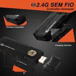 Wireless Retro Game Console, 8K Ultra HD Nostalgia Video Game Stick 10000+ Games Built-in, Plug and Play, 10+ Classic Emulators, 64G, with Dual 2.4GHz Wireless Gamepads, 1m USB Cable by Jhomon