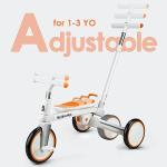 BUBAVAN Toddler Bike,Tricycles for 1-3 Year Olds,Toddler Bike with Push Handle,Toddler Tricycle,Gifts&Toys for 1 Year Old Girls&Boys,Kids Trike with Adjustable Seat&Removable Pedals (Orange) by BUBAVAN