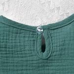 ASTRILL 12-18 Months Infant Baby Boys Girls Clothes Linen 2Pcs Summer Outfits Short Sleeve T-Shirt Tops Solid Shorts Sets Gender Neutral Clothes Blue Green from 