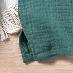 ASTRILL 12-18 Months Infant Baby Boys Girls Clothes Linen 2Pcs Summer Outfits Short Sleeve T-Shirt Tops Solid Shorts Sets Gender Neutral Clothes Blue Green from 