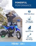 Hiboy DK1 36V Electric Dirt Bike,300W Electric Motorcycle - Up to 15.5MPH & 13.7 Miles Long-Range,3-Speed Modes Motorcycle for Kids Ages 3-10 by Freeman IT Limited