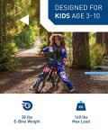 Hiboy DK1 36V Electric Dirt Bike,300W Electric Motorcycle - Up to 15.5MPH & 13.7 Miles Long-Range,3-Speed Modes Motorcycle for Kids Ages 3-10 by Freeman IT Limited