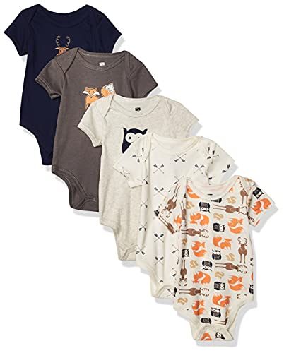 Hudson Baby Unisex Cotton Bodysuits, Forest, 3-6 Months from Hudson Baby