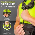 TLSO Thoracic Full Back Brace - Treat Kyphosis, Osteoporosis, Compression Fractures, Upper Spine Injuries, and Pre or Post Surgery with This Hard Lumbar Support for Men and Women (XL) by Cybertech Medical