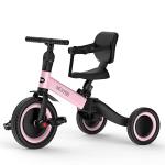 newyoo Toddler Bike, Toddler Tricycle for 1-3 Year Olds, 3 in 1 Balance Bike, Trike with Safety Belt & Backrest, Gift & Toys for Boys & Girls, TR001 (Pink) from newyoo