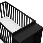 Storkcraft Malibu Customizable Convertible Crib (Black) â GREENGUARD Gold Certified, Crib with Storage Drawers, Converts to Toddler Bed, Fits Standard Full-Size Crib Mattress by Storkcraft
