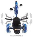 Mobo Triton Recumbent Trike. Kids 3-Wheel Bike. Youth Cruiser Tricycle by BSN SPORTS