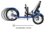 Mobo Triton Recumbent Trike. Kids 3-Wheel Bike. Youth Cruiser Tricycle by BSN SPORTS