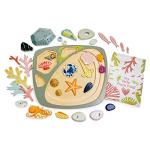 Tender Leaf Toys - My Little Rock Pool - 35 Piece Wooden Sea Life Set with Illustrated Drawstring Bag - Educational Play toy, Improve Fine Motor Skills, Shape Sorting Play for Boys and Girls - Age 3 + from Tender Leaf Toys