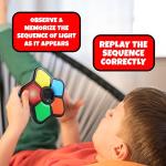 Gamie Electronic Memory Game with Lights and Sounds, Handheld Memory Game for Kids, Mind-Sharpening Brain Games for Kids and Adults, Educational Learning Game by Gamie
