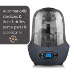 Baby Brezza Baby Bottle Sterilizer and Dryer Machine â Electric Steam Sterilization - Universal Fit - Pacifiers, Glass, Plastic, and Newborn Feeding Bottles, Charcoal from Baby Brezza
