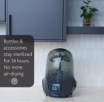 Baby Brezza Baby Bottle Sterilizer and Dryer Machine â Electric Steam Sterilization - Universal Fit - Pacifiers, Glass, Plastic, and Newborn Feeding Bottles, Charcoal from Baby Brezza