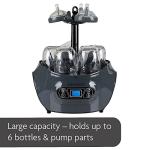 Baby Brezza Baby Bottle Sterilizer and Dryer Machine â Electric Steam Sterilization - Universal Fit - Pacifiers, Glass, Plastic, and Newborn Feeding Bottles, Charcoal from Baby Brezza