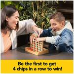 Mindful Classics, Four in a Row Family Board Game with Bamboo and Recycled Plastic Earth Day Eco-Friendly Products, for Adults and Kids Ages 8 and up by Spin Master