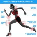 Starktape Kinesiology Tape Physio Medical Rock Sports Tapes for Sensitive Skin Muscles Kinetic Taping. Kt Physical Therapy, Knee, Shoulder, Ankle, Wrist, Foot, Back Injury Pain aid, Roll Blue 35m from Starktape