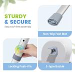 OasisSpace Stand Alone Raised Toilet Seat 500lbs - Adjustable Toilet Safety Frame Raised Toilet Seat with Handles for Elderly, Medical Beside Commode Chair for Senior and Disabled by OasisSpace