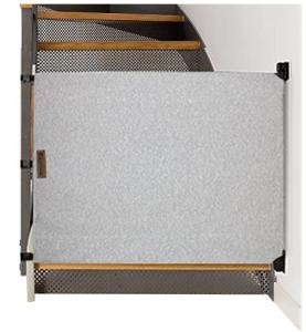 The Stair Barrier Baby and Pet Gate: Banister to Wall Baby Gate - Safety Gates for Kids or Dogs - Fabric Baby Gate for Stairs with Banisters - 36" - 43" Wide, 32" Height- Made in The USA by Better Options, LLC