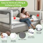 Sephyroth Bed Rails for Toddlers, Extra Tall Baby Bed Rail Guard Specially Designed for Twin, Full, Queen, King Size - Safety Bed Guard Rails for Kids 1 Side:78.74"(L) Ã27"(H) by Sephyroth