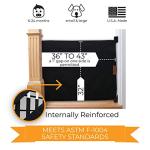 The Stair Barrier Baby and Pet Gate: Banister to Wall Baby Gate - Safety Gates for Kids or Dogs - Fabric Baby Gate for Stairs with Banisters - 36" - 43" Wide, 32" Height- Made in The USA by Better Options, LLC