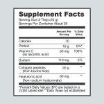 Vital Proteins Collagen Peptides Powder with Hyaluronic Acid and Vitamin C, Unflavored, 20 oz from VITAL PROTEINS