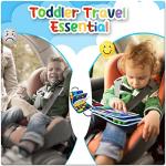 Busy Board Toddlers Sensory Activity - Montessori Toys 1 Year Old Boy Airplane Travel Essentials Kids Ages 1-3 Road Trip Games Quiet Book 2-4 Yr Birthday Gifts Learning Toy 18 Months Baby Educational from Nangong Jingda Felt Products Co., Ltd