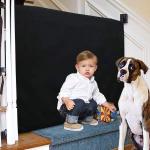 The Stair Barrier Baby and Pet Gate: Banister to Wall Baby Gate - Safety Gates for Kids or Dogs - Fabric Baby Gate for Stairs with Banisters - 36" - 43" Wide, 32" Height- Made in The USA by Better Options, LLC