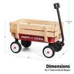 Radio Flyer My 1st Steel & Wood Wagon, 19" Long Toy Wagon for Kids 1.5+ by Radio Flyer