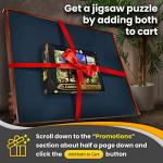 1500 Piece Jigsaw Puzzle Board - Wooden Jigsaw Puzzle Table for Adults with Adjustable Legs, 6 Drawers, and Rubber Cover - Portable Jigsaw Puzzle Board with Sorter Drawers Tray for Easy Puzzle Storage by JIGSOO