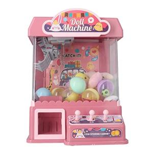 Cryfokt Mini Electronic Arcade Claw Machine, Claw Machine Game with Cool Light Music Candy Grabber Prize Dispenser, Easy to Play Mini Dolls Machine Toys for Children Gift (Pink) by Cryfokt