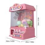 Cryfokt Mini Electronic Arcade Claw Machine, Claw Machine Game with Cool Light Music Candy Grabber Prize Dispenser, Easy to Play Mini Dolls Machine Toys for Children Gift (Pink) by Cryfokt
