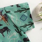 Western Baby Boy Clothes Button Down Short Sleeve Shirts Country Cowboy Dress Shirt Tops Summer Vintage Clothes (Green, 2-3 Years) from DNOMAID YZARC