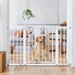 Baby Gate for Stairs/Doorways, RONBEI Baby Gate with Door 29.93â-51.5â Dog Gate for The House, Extra Wide Auto Close Safety Child Gate for Kids/Pets by RONBEI