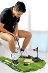 GOODLYSPORTS Toilet Golf Game - Practice Mini Golf in Any Restroom/Bathroom -3D Lawn Printing Makes The Scene More Realistic. Gag Gifts to Make Your Father Laugh! Â Novelty Gift for Golf Lovers ! from GOODLYSPORTS