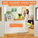 Eaersan 120 inch Extra Wide Retractable Baby Gate, Adjustable Super Large Mesh Child Safety Gate,Extra Long Pet Gates for Dog for Large Opening, Doorway, Stairs,Indoor/Outdoor etc(White) by Eaersan