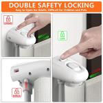 Eaersan 120 inch Extra Wide Retractable Baby Gate, Adjustable Super Large Mesh Child Safety Gate,Extra Long Pet Gates for Dog for Large Opening, Doorway, Stairs,Indoor/Outdoor etc(White) by Eaersan