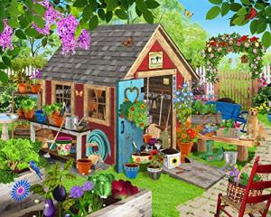 Ceaco - Potting Shed - 1000 Oversized Piece Jigsaw Puzzle from Ceaco