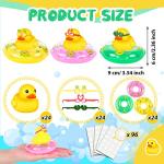 24 Pcs Summer Hawaii Beach Rubber Duckies Float Bathtub Ducky Swimming Pool Toys Summer Theme Novelty Funny Squeeze Ducks for Kids Birthday Party Favors Prize Rewards Baby Shower Bath Toys Decoration by Deekin