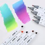 JRDHGRK Markers Sketching Markers 168 Dual Brush Pen Art School Supplies 168Colors (Color : A) from znlaa