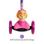 Sakar Self Balancing Toddler Scooter with Light-Up Wheels - Extra Wide Deck, 3 Wheel Platform, Foot Activated Brake, 75 Lbs Limit, Scooter for Kids Ages 3-5 from Sakar International