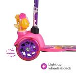 Sakar Self Balancing Toddler Scooter with Light-Up Wheels - Extra Wide Deck, 3 Wheel Platform, Foot Activated Brake, 75 Lbs Limit, Scooter for Kids Ages 3-5 from Sakar International