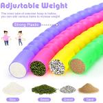 Toy Hoop for Kids Detachable Plastic Hoops Exercise Equipment Toy Adjustable Rings for Sports Playing Party Game Dance Pet Training (6 Pieces) from Leitee