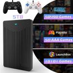 5T Retro Game Console HDD with 63089 Video Games+50 AAA PC Games, Emulator Console Compatible with PS4/PS5/XBOX, 3 Game System for Win 8.1/10/11 Plug and Play, Up to 6GB/s, 2 Beitong Wired Controllers by JFamiglia