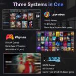 5T Retro Game Console HDD with 63089 Video Games+50 AAA PC Games, Emulator Console Compatible with PS4/PS5/XBOX, 3 Game System for Win 8.1/10/11 Plug and Play, Up to 6GB/s, 2 Beitong Wired Controllers by JFamiglia