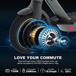 Electric Scooter 750W Motor 10" Solid Tires 24 Miles Long Range for Adults - 19 Mph Max Speed,Smart APP,Dual Brake System,Foldable Commuter E Scooter by C-Star Industrial Limited